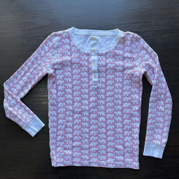 Roller Rabbit Girls Pima Cotton Elephant Printed Long Sleeve 2PC Pajama Set 10 - Picture 5 of 12